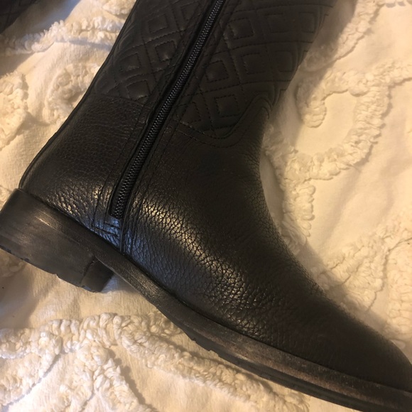 Tory Burch Marion Quilted Leather Boots 7 - Picture 4 of 8
